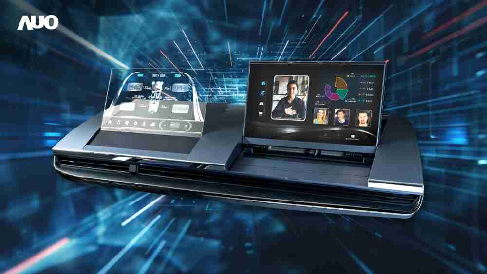 彩运网Micro LED Display HMI解决方案打造透明Micro LED前座仪表，，呈现信息并保留驾驶视野开阔；亦为副驾驶座乘客打造收放自如的Micro LED屏幕，，，在不影响显示质量的前提于显示区内建镜头，，让用户能与视讯对象直接眼神接触，，，，提供绝佳的双向沟通体验